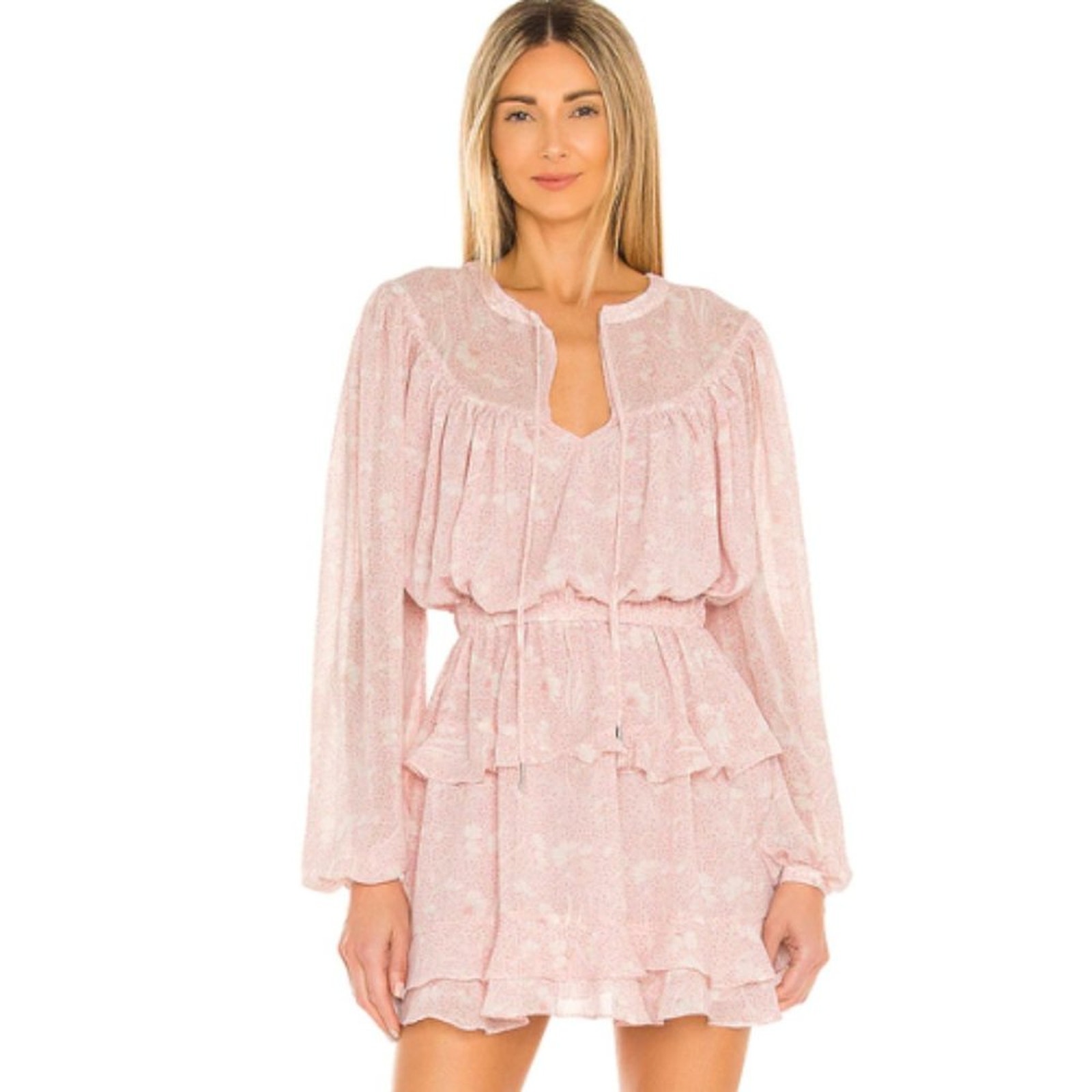 Tularosa Kimora Dress In Dylan Orchid Pink Floral Nwt Size Small